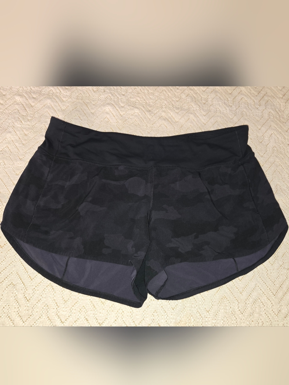 lululemon athletica Black Camo High-Rise Athletic Shorts